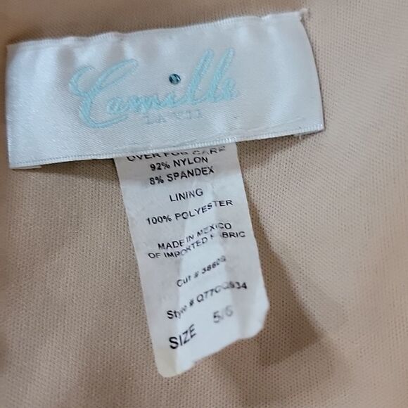 Camille LA Vie Black Lace Asymmetrical Cocktail Dress - Picture 5 of 6